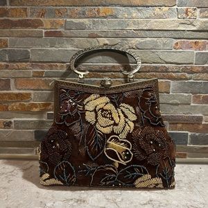 Unique beaded hand bag